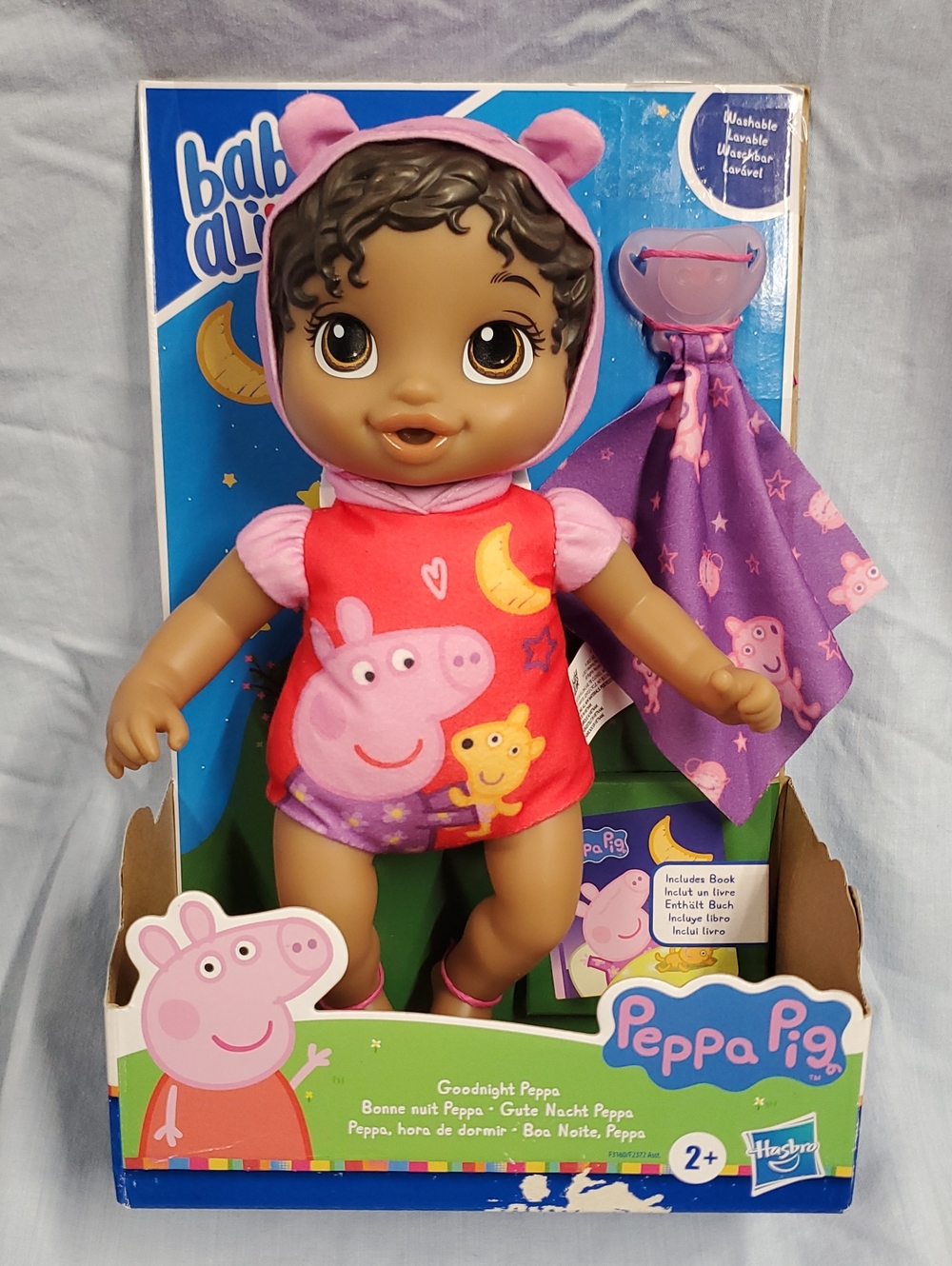 Peppa Pig Nighttime Cuddles Doll - Pink, Purple & Red